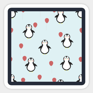 Penguins pattern Sticker